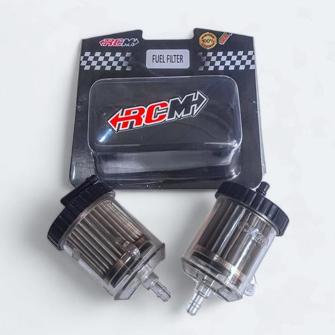 Filter Bensin Seumur Hidup Saringan Stainless Pompa Pump Fuel Universal Motor Mobil Roda 2 4 Tabung 