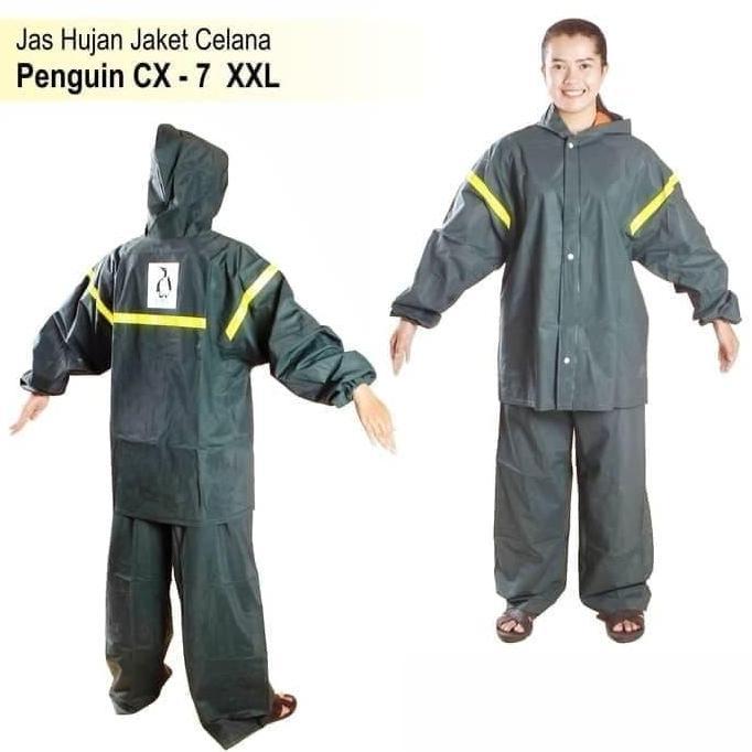 Jas Hujan Stelan Merek Penguin's/Penguin CX7/CX-7/CX 7 XXL ORIGINAL Terlaris