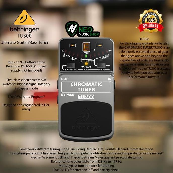 Behringer TU300 Ultimate Guitar/Bass Tuner ANG