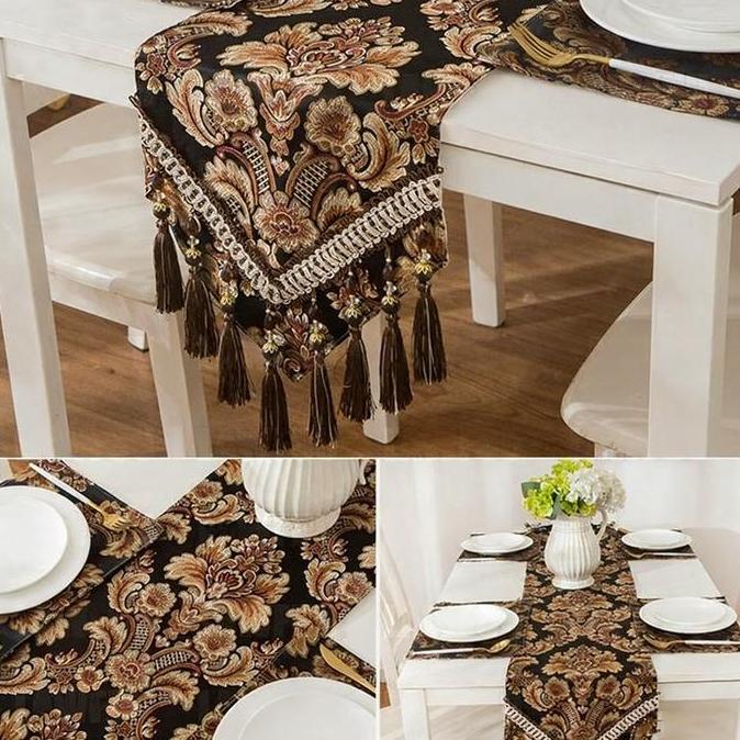 Bordir Mewah European Taplak Meja / Kopi Renda Taplak Meja Makan Panjang Taplak Meja Kain / Taplak M
