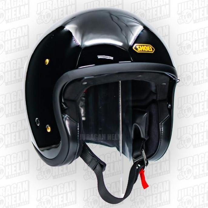 Shoei JO BLACK GLOSSY Half Face Terlaris