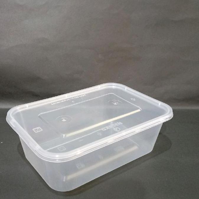 Thinwall Rectangle 750ml-Thinwall Persegi Panjang 750ml- Merk HiBA/GARSEN - Kotak Makan Plastik Isi 
