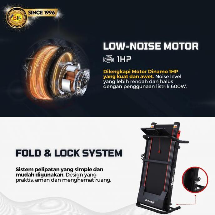 Motorized Treadmill Listrik Redpanda NEO-583 Massage Murah Multifungsi