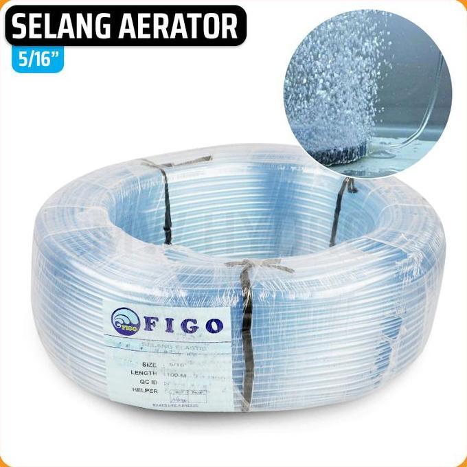 Selang Aerator Aquarium / Selang Elastis Bening 5/16", per Rol