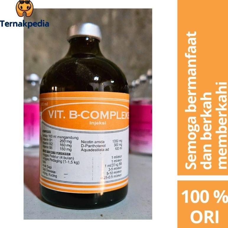 B Compleks 100 Ml B Kompleks Hewan 100 Ml Vitamin Hewan B Kompleks
