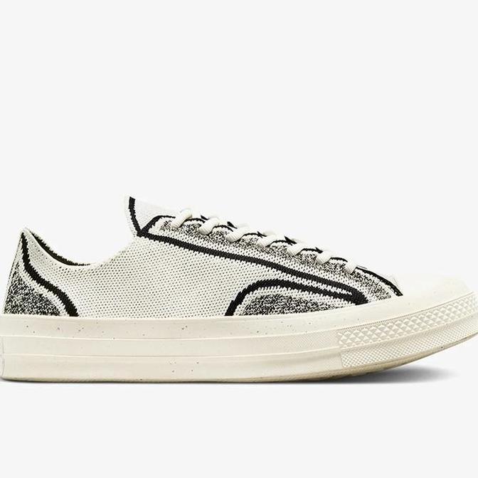 Sepatu Sneakers Pria Converse Chuck 70 Ox Renew Knit Egret 171487C