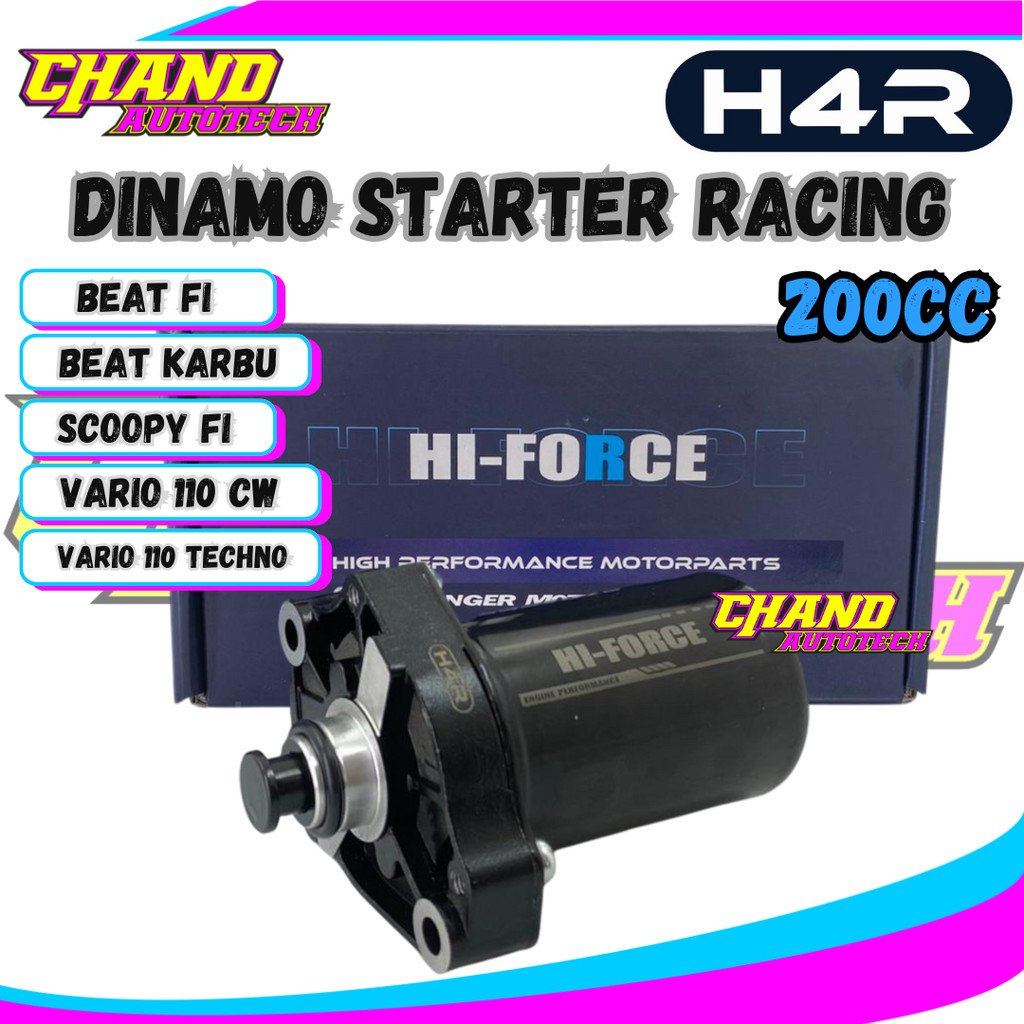 Dinamo Starter Racing Beat Karbu Beat FI Vario 110 Vario 125 Techno FI 200CC H4R HI-FORCE racing