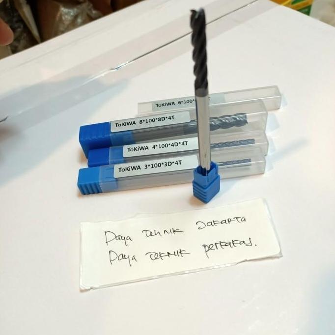 tokiwa endmil Widia panjang 10mm 4f endmil long 100mm Edmil carbide ORIGINAL