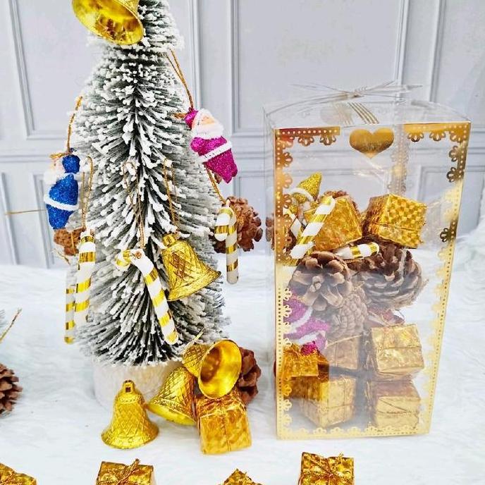 32pcs Gantungan Pohon Natal 5 Model / Hiasan Pohon Natal / Ornamen Gantungan Pohon Natal