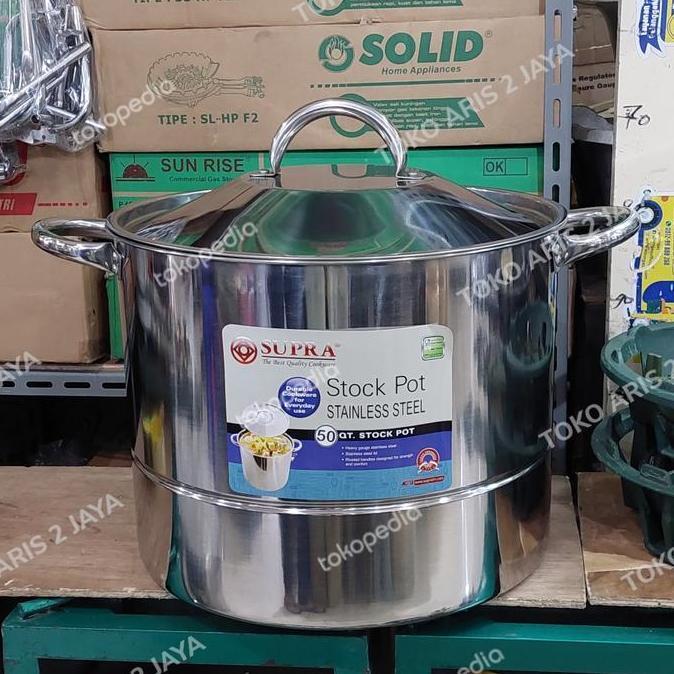DANDANG SUPRA | PANCI SERBAGUNA SUPRA STAINLESS STEEL TEBAL 50 QT