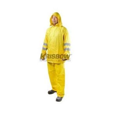 Jas Hujan Rainsuit PVC L Yellow Krisbow 10051755