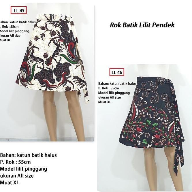 Bawahan Batik Rok Batik Lilit Pendek