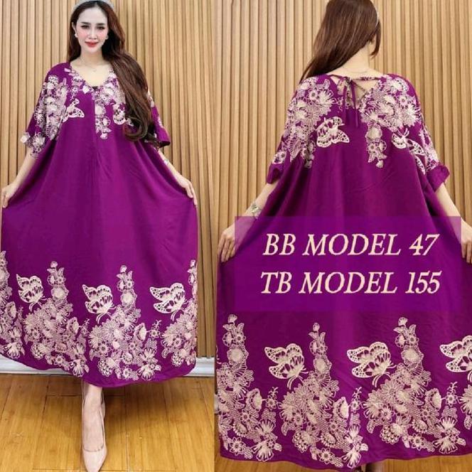 Daster Kamila Ld 130-160 Super Jumbo Ii Rayon Super Grade A Ori Rz Super Panjang Wanita