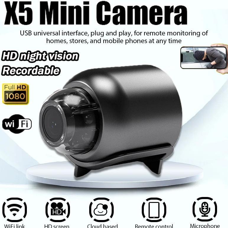 Kamera WIFI Mini X5 HD 1080p Camera Cctv Kamera Kecil Camera Mini Bluetooth Kamera Pengintai Mini Sp