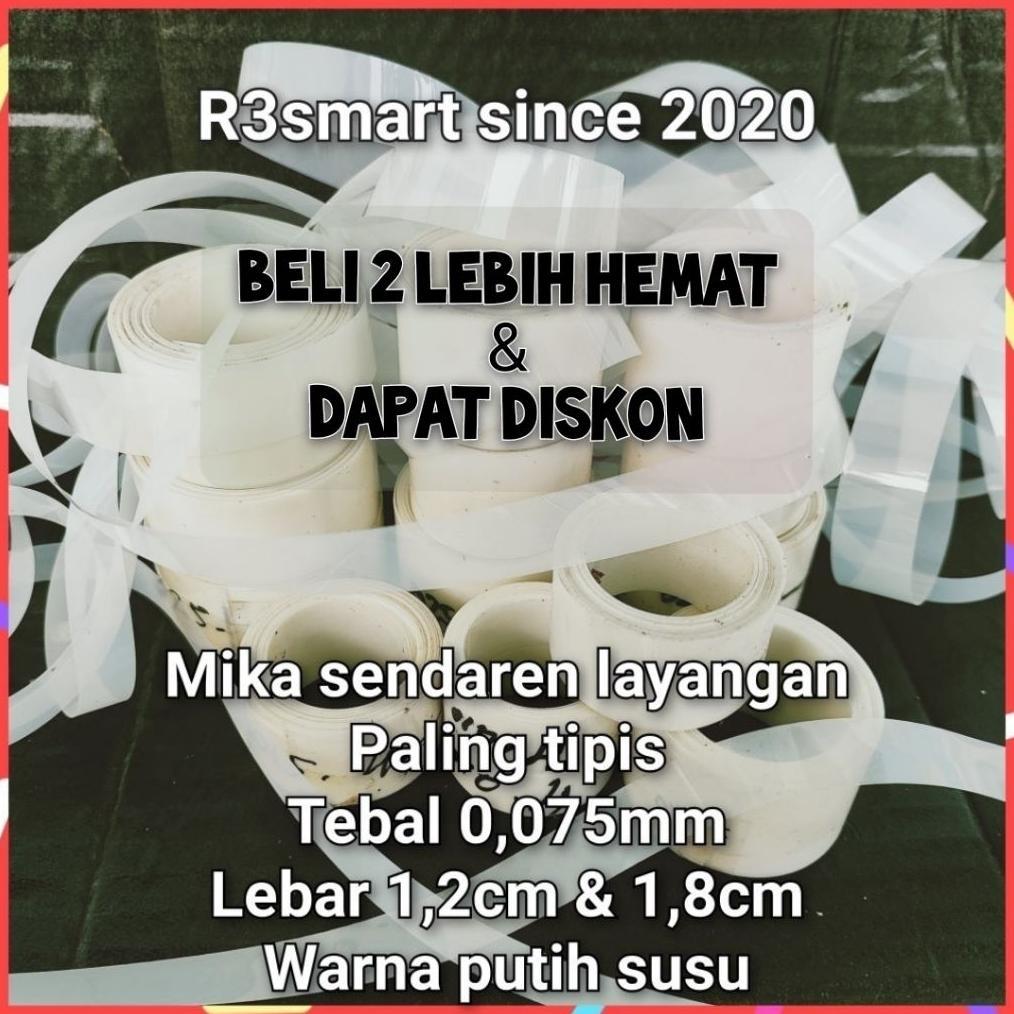 Bisa Cod Pita Mika Sendaren Sawangan Layangan Tebal 0,075 Per 5 Meter ><