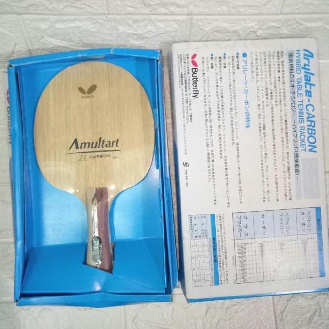 Bat pingpong Kayu Butterfly Amultart ZL Carbon Fellow 300