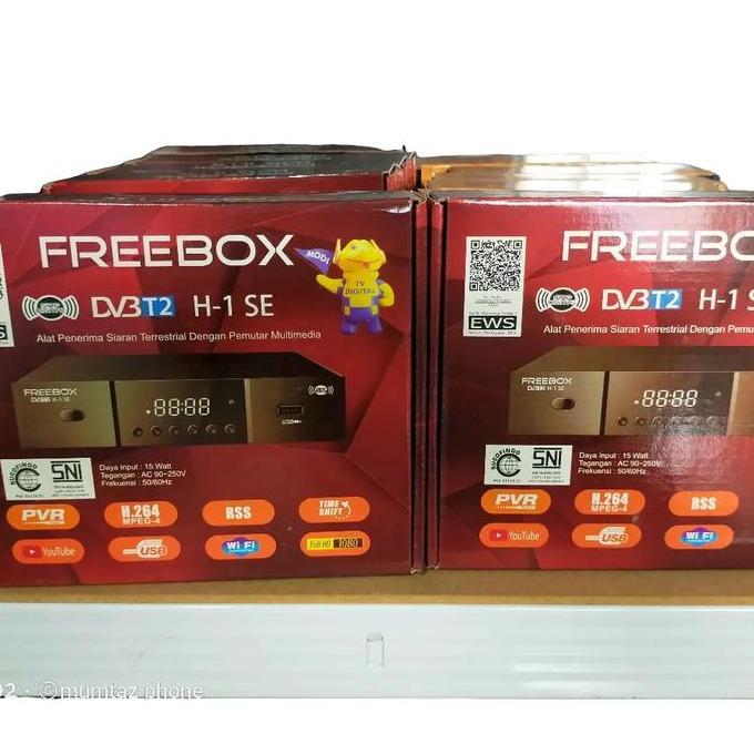 FREEBOX H-1 STB DVB-T2 BAHAN METAL CHIPSET SUNPLUS PEKA SINYAL