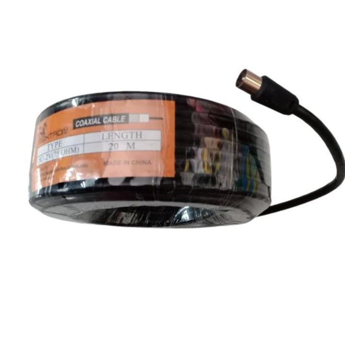 Kabel Antena TV Maxtron 20M Kabel Coaxial Kabel TV Maxtron 20 Meter Cable