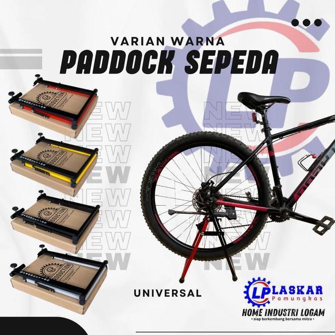 Paddock Sepeda Statis Stand MTB & Lipat Bisa Dinaiki | Kuat & Stabil Anti Slip
