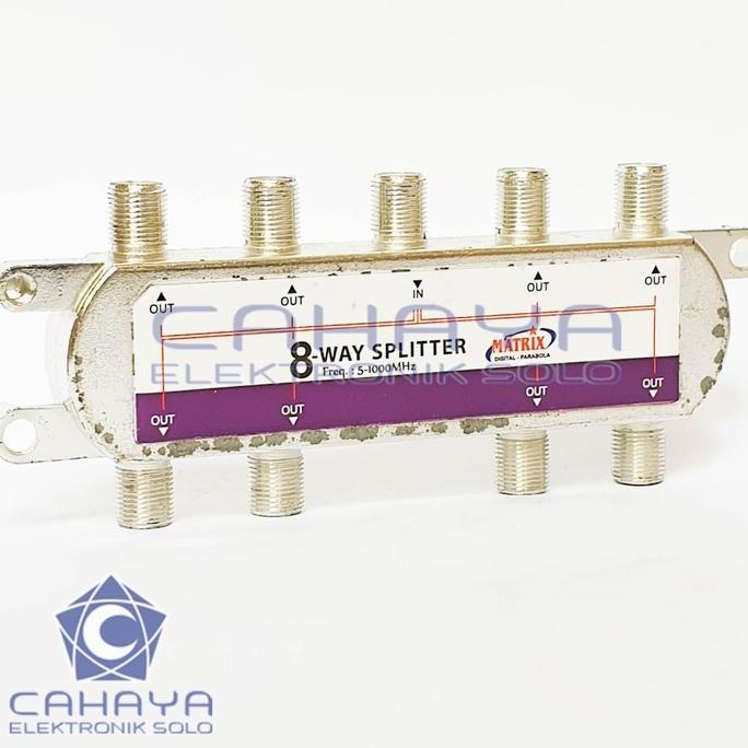 Splitter 8 Way Matrix SP-8F Frekuensi 5-1000Mhz