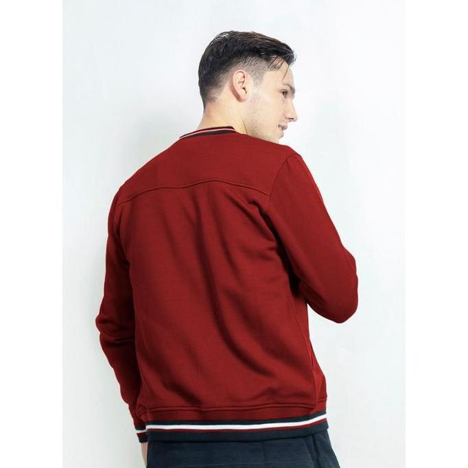 Grosir D&F Cvc Jaket Bomber Pria - Maroon