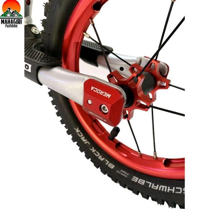 Screw lock Meroca ladder nut for hub baut as pushbike sepeda anak balance bike tutupan kunci CNC lin