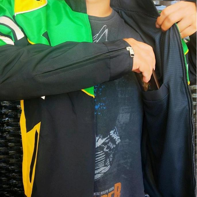 Sale Jaket Polosan Hijau Hitam Kuning Katun Musim Dingin Santai Slim-Fitting Panjang Pria Cowok Dewa