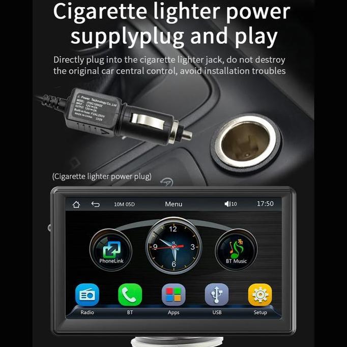 Layar Monitor Mobil 7 Inch Touchscreen Multimedia Android Auto CarPlay Terlaris