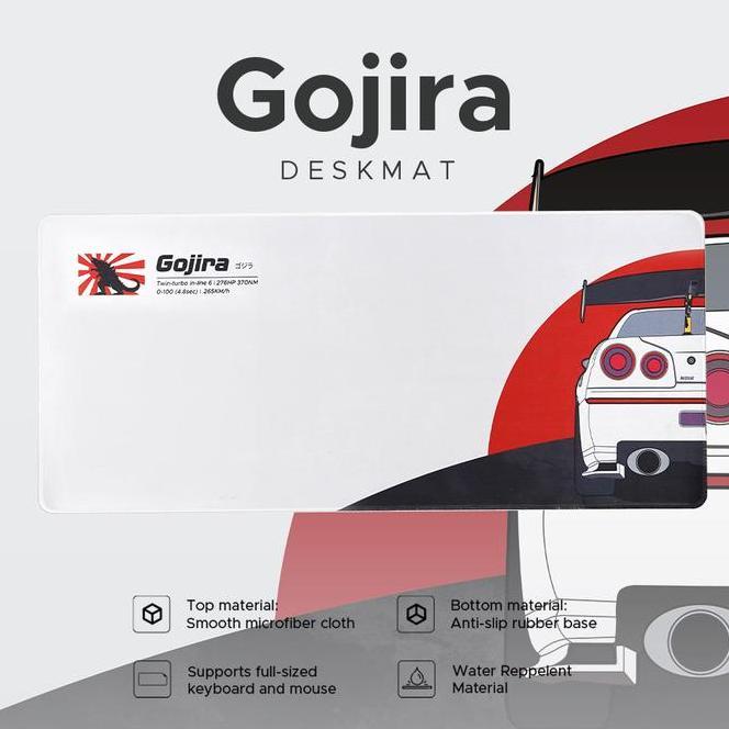 Noir Gojira Japan Deskmat Mouse Pad