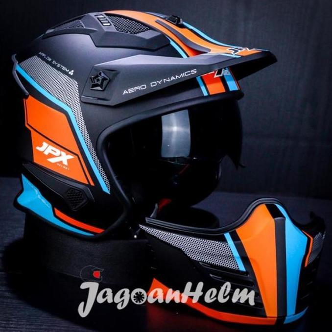 JPX HELM MX726R MX 01 | MX726 R CROSSOVER MX 726R - Helmet Motorcycle Terlaris