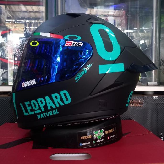 HELM ALV FULL FACE GENESIS SOLID BLACK DOFF LEOPARD Terlaris