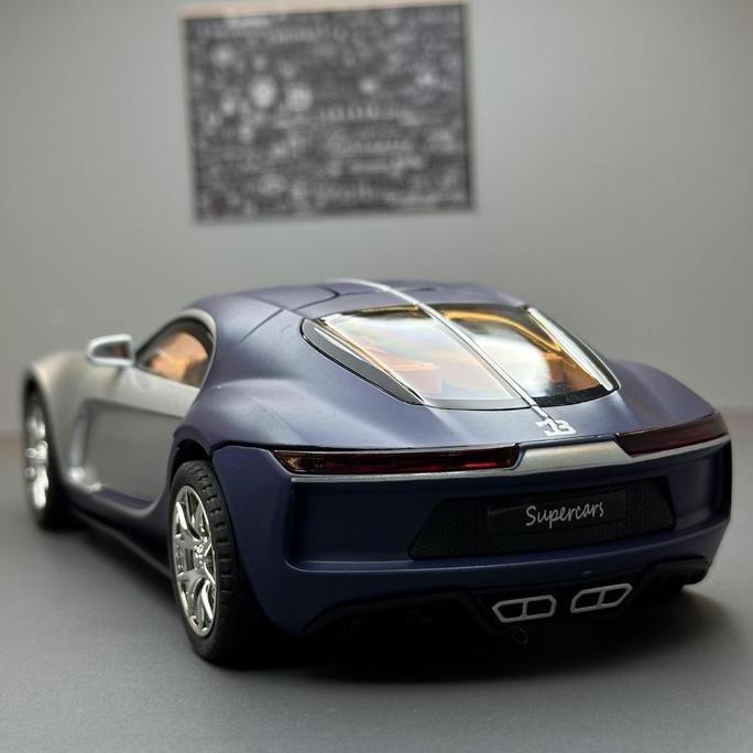 FAMINUYI - DIECAST BUGATTI ATLANTIC 1:32 / 1:24 MINIATUR MOBIL SUPERCAR LAMPU SUARA PULLBACK