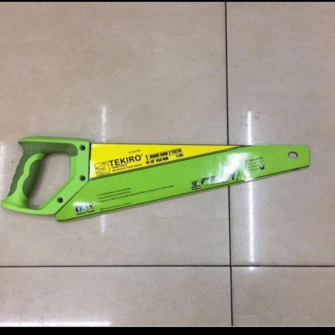 tekiro gergaji kayu 2 mata 18 in - gergaji potong tekiro