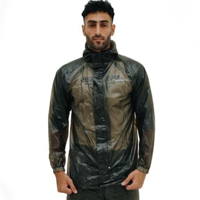 Jas Hujan Eiger Squadron Raincoat - Hitam, S