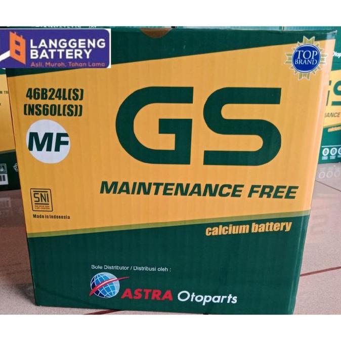 Aki mobil Honda CRV GS Astra MF NS60LS Aki Kering READY