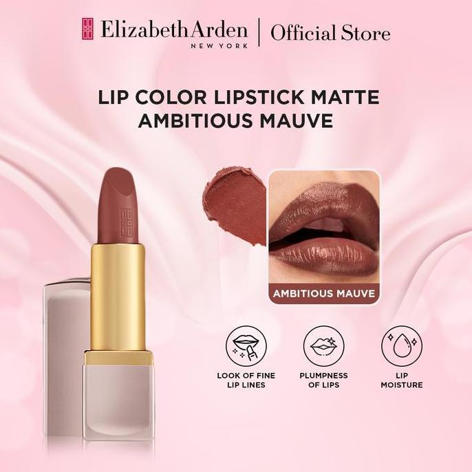 Elizabeth Arden Lip Color Lipstick Matte - AMBITIOUS MAUVE