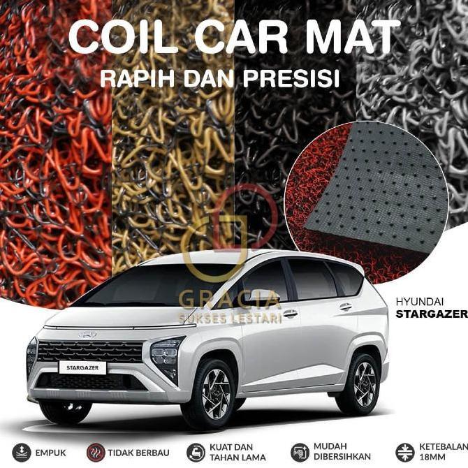 Karpet Mobil Premium HYUNDAI STARGAZER Mie Bihun 2 Warna HIGH QUALITY