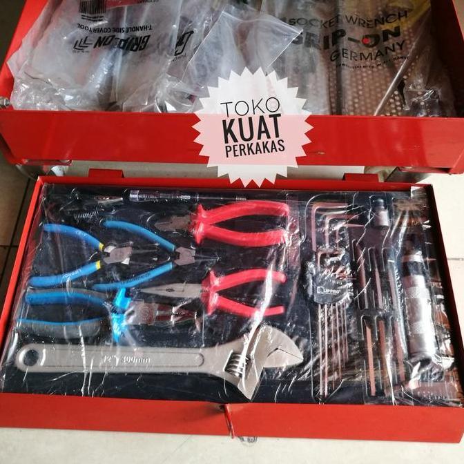Tool Rack Complete Set Grip On Tool Kit Rak Kunci Set Bengkel Motor