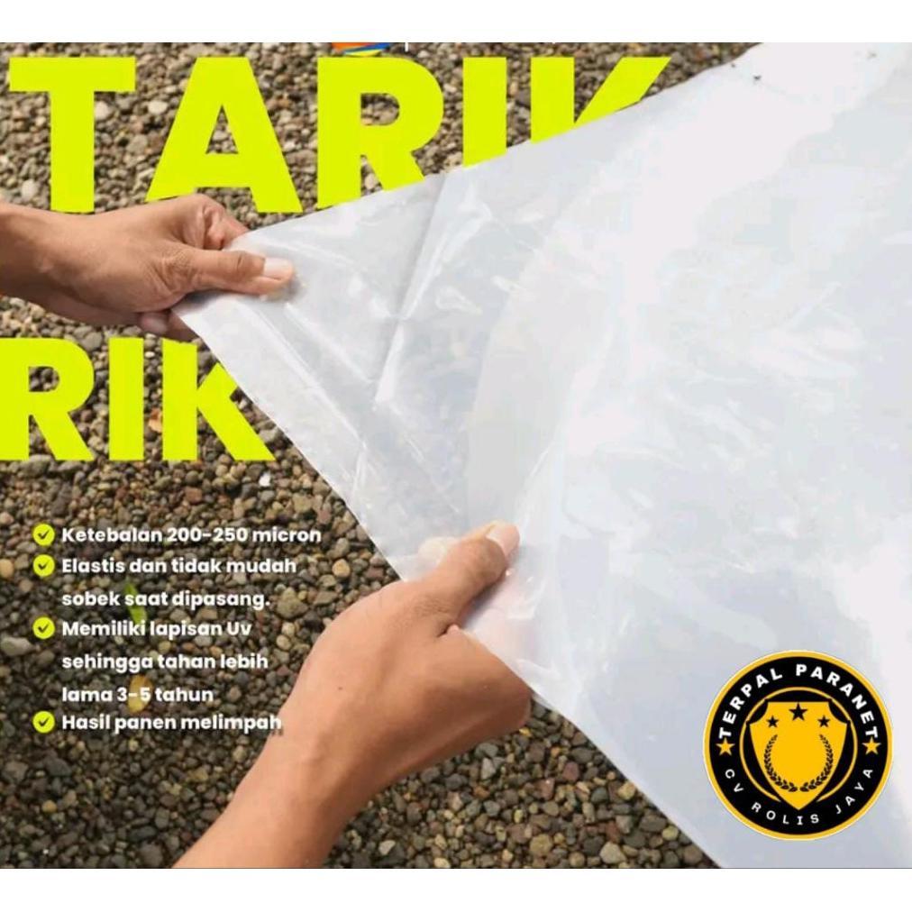 Bisa Cod Terpal Plastik Bening Uv 200 Micron 3X3 3X4 3X5 3X6 3X7 3X8 3X9 3X10 Plastik Uv Bening Tran