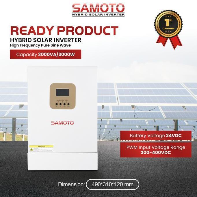 Samoto INVERTER Hybrid IHS3000/3000Watt - Hybrid Inverter Solar Panel Surya
