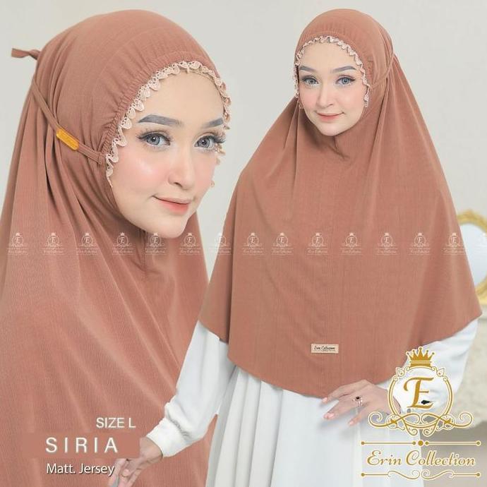jilbab kerut muka hijab XL kerudung siria tali ERIN COLLECTION