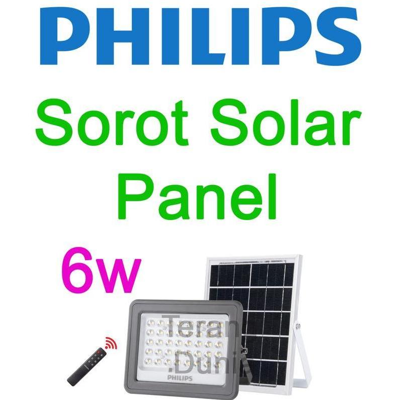BEBAS ONGKIR - Philips Lampu Solar BVC080 6w Lampu Sorot Solar Philips 6w BVC080