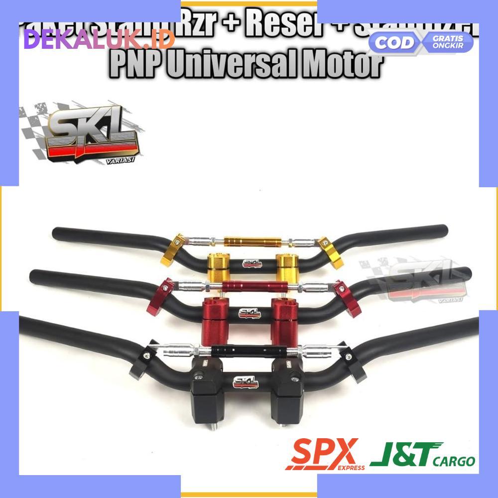 Promo Stang Setang Stir Motor Rzr Racing Custom Balap Road Race Universal Motor kualitas Tebal 2mm S