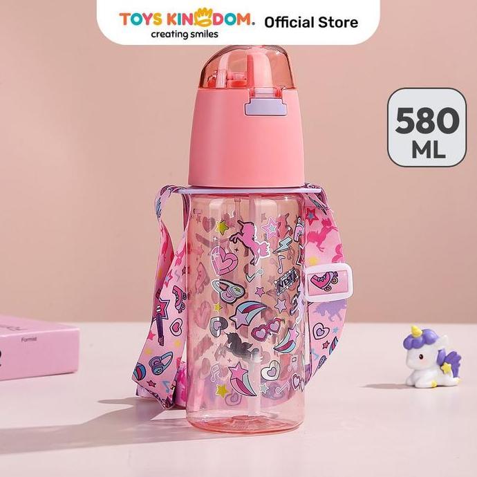 Kiddy Star 580 Ml Botol Minum Anak Unicorn - Pink