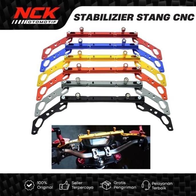 DF211 >> Stabilizer Palang Stang + Dudukan Lampu Tembak CNC Nmax Pcx Lexi X-Ride RX King BeatStreet 