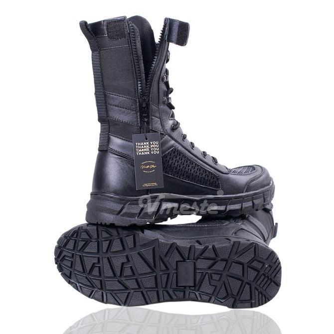 SEPATU PDL BOA RAIDERS TNI POLRI SECURITY KULIT SAPI VMESTE boots karet Shoes jatah