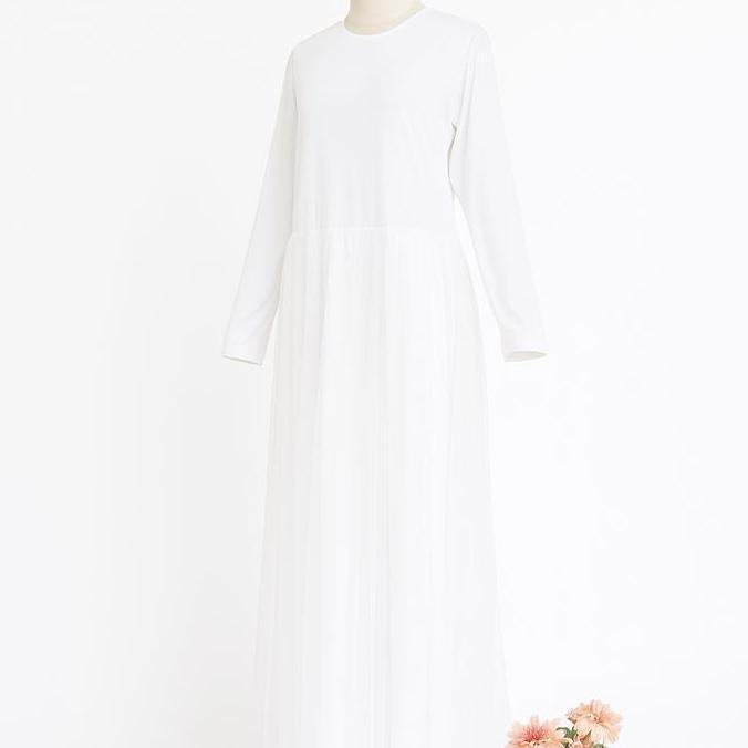 DB268 >> Yesaya Inner Dress Tutu Wanita Premium Full Jersey Premium Dalaman Gamis Brokat Kebaya Eleg