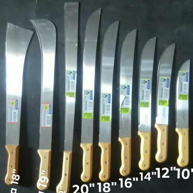 golok tramontina 12inchi golok kebun hutan import baja karbon 12 inchi