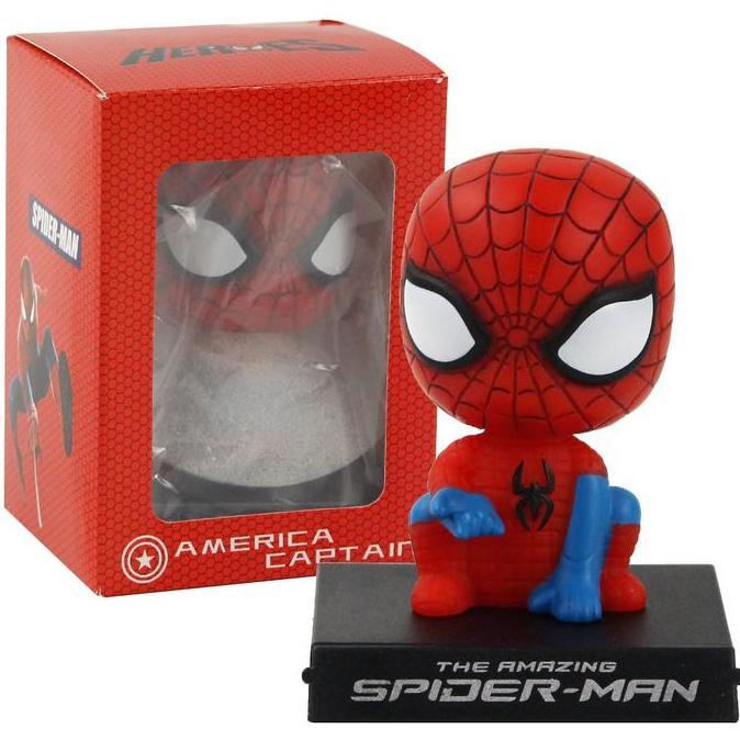 Pajangan Mobil Kepala Goyang Spiderman