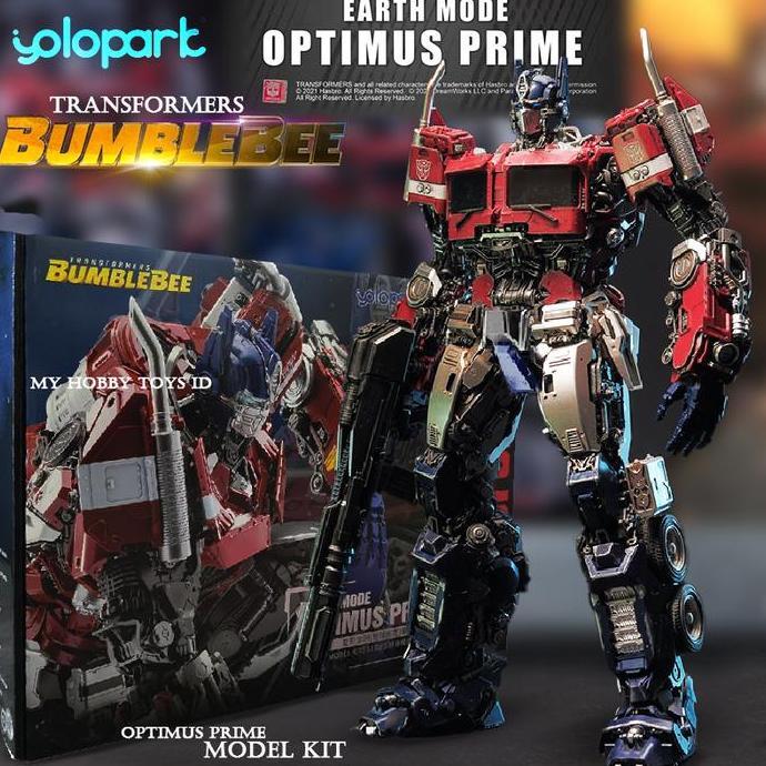 Action Figure Transformers Optimus Model Kit Yolopark Bumblebee Movie